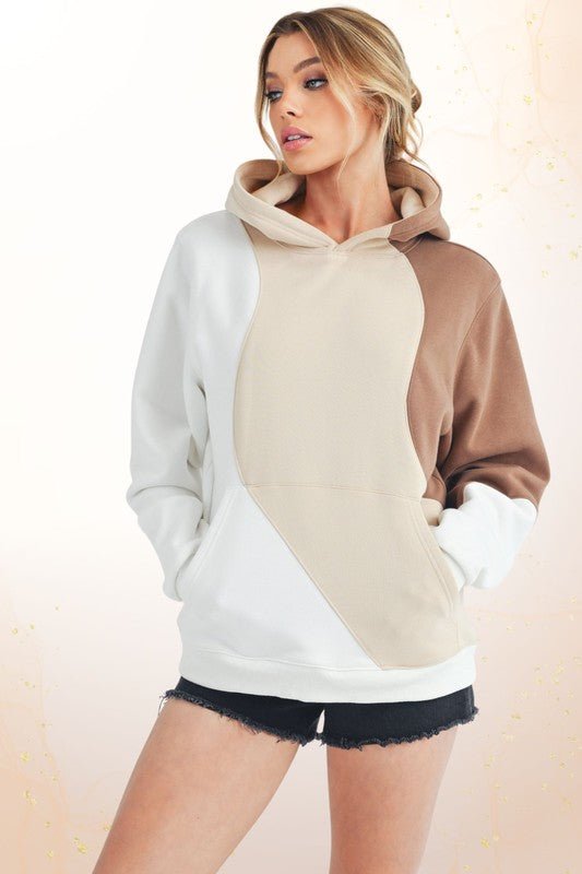 Cocoa Marshmallows Wavy Hoodie - KIOKO