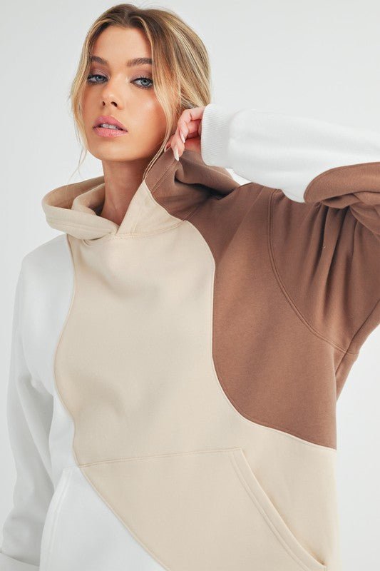 Cocoa Marshmallows Wavy Hoodie - KIOKO