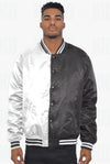 Color Block Two Tone Varsity Jacket - KIOKO