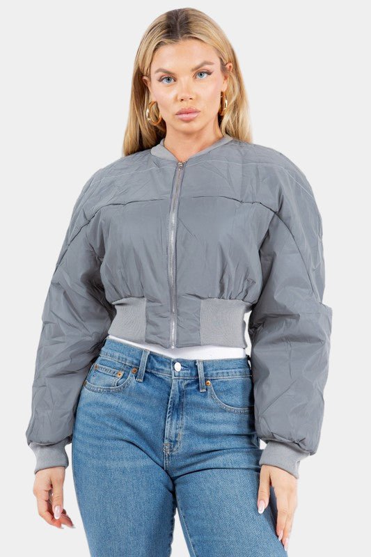 Concrete Kitten Puffer Jacket - KIOKO