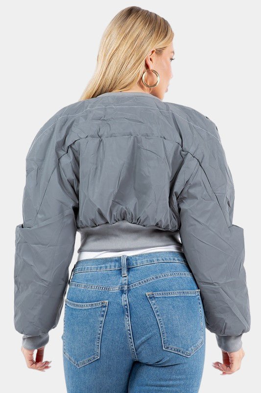 Concrete Kitten Puffer Jacket - KIOKO