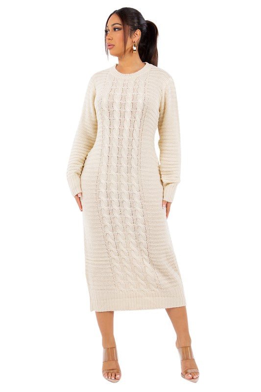 Cuff Me Now Sweater Dress - KIOKO