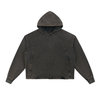 Undone Vintage Washed Frayed-Hem Hoodie