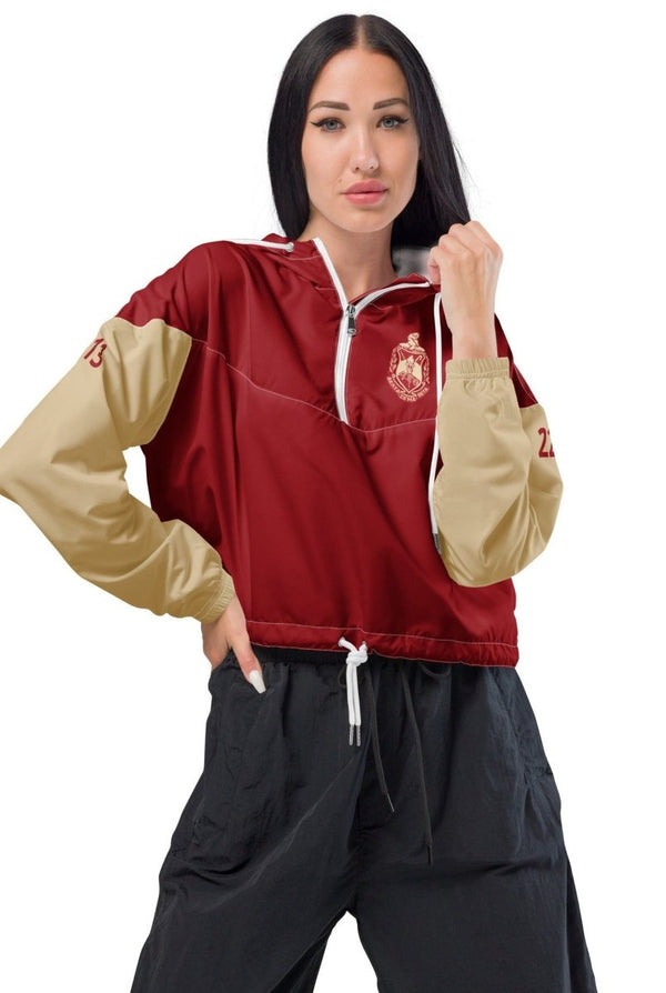 Delta Sigma Theta Cropped Windbreaker - KIOKO