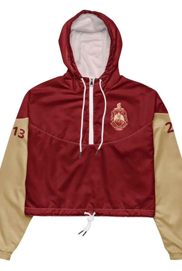 Delta Sigma Theta Cropped Windbreaker - KIOKO
