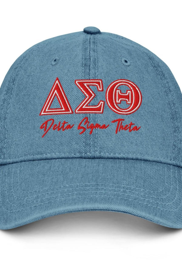 Delta Sigma Theta Denim Hat - KIOKO