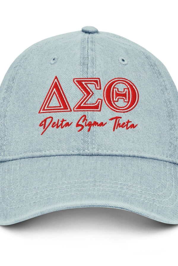 Delta Sigma Theta Denim Hat - KIOKO