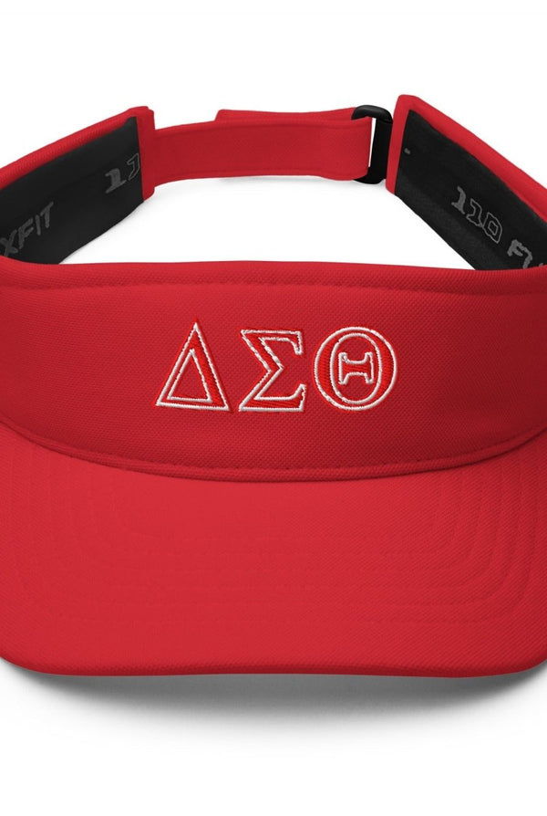 Delta Sigma Theta Letters Flexfit Visor - KIOKO