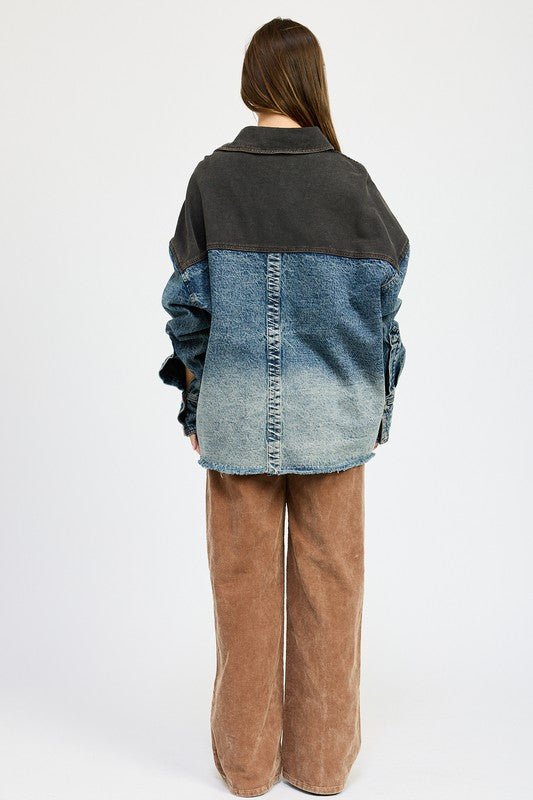 Denim Heir Oversized Jacket - KIOKO