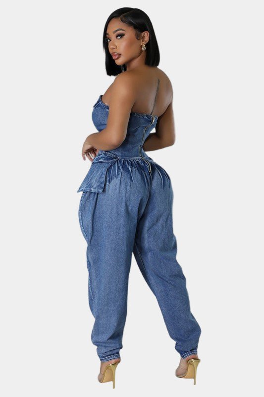 Denim Never Dies Jumpsuit - KIOKO