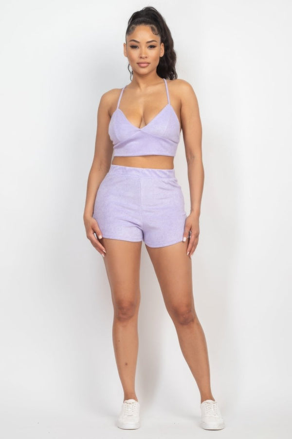 Devoe Terry Shorts Set - KIOKO