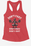 Don't Fart Funny Racerback Tank - KIOKO