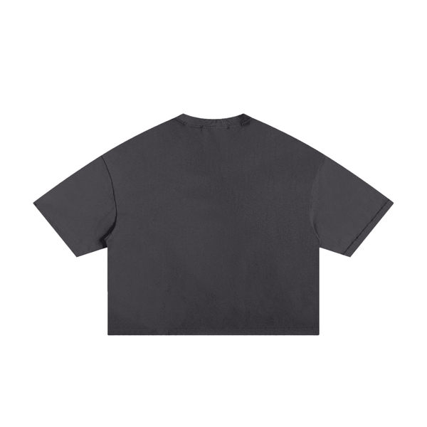 Cut Different Frayed Boxy Tee - KIOKO