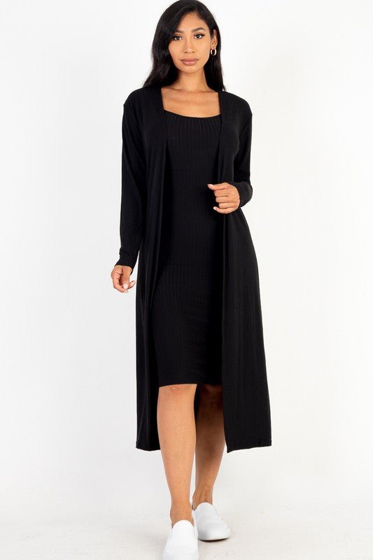 Empress Cardigan & Cami Midi Duo - KIOKO