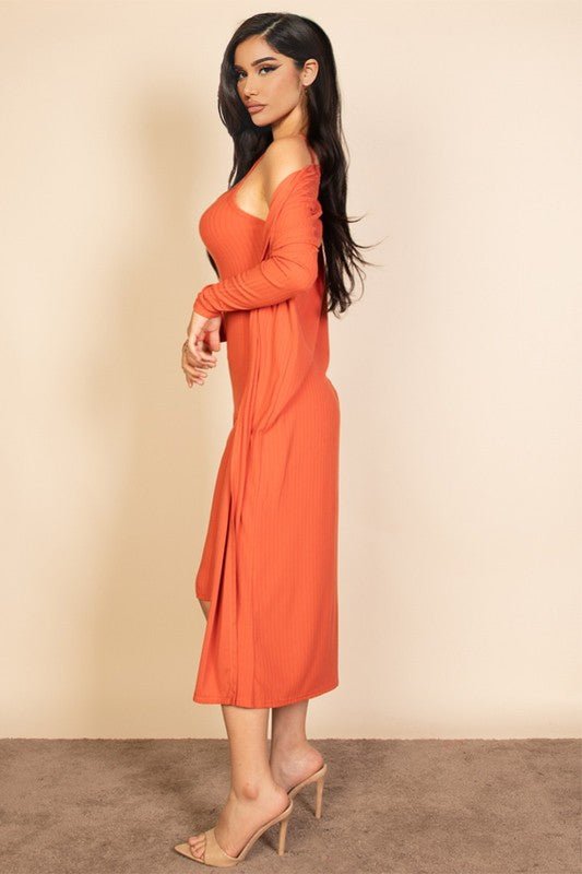 Empress Cardigan & Cami Midi Duo - KIOKO