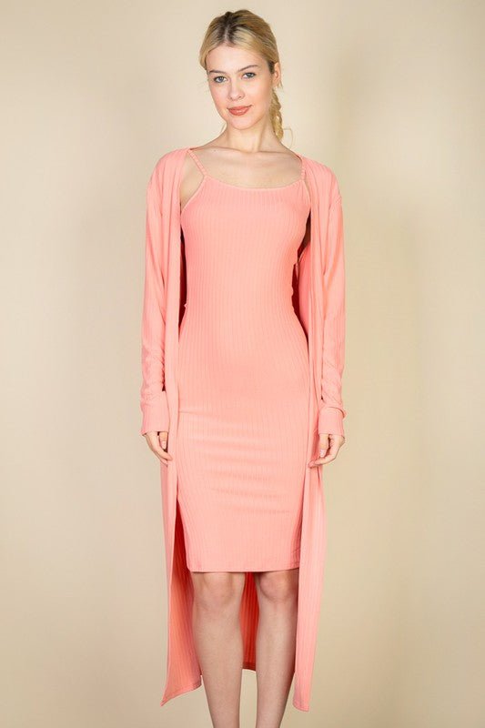 Empress Cardigan & Cami Midi Duo - KIOKO