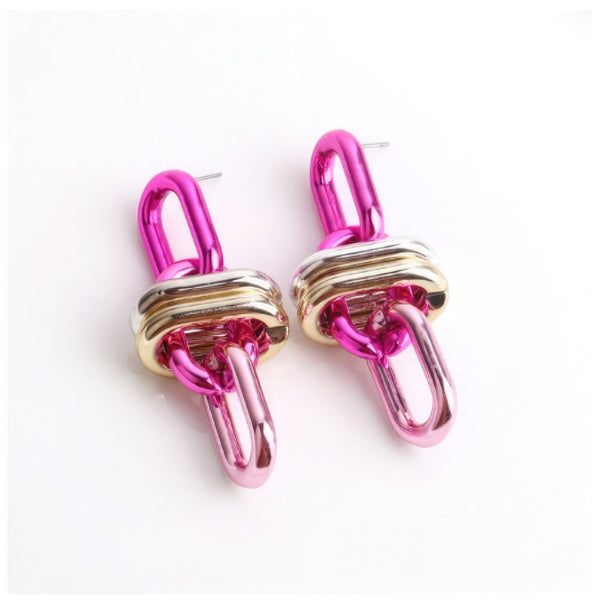 Extra Tension Oval Link Earrings - KIOKO
