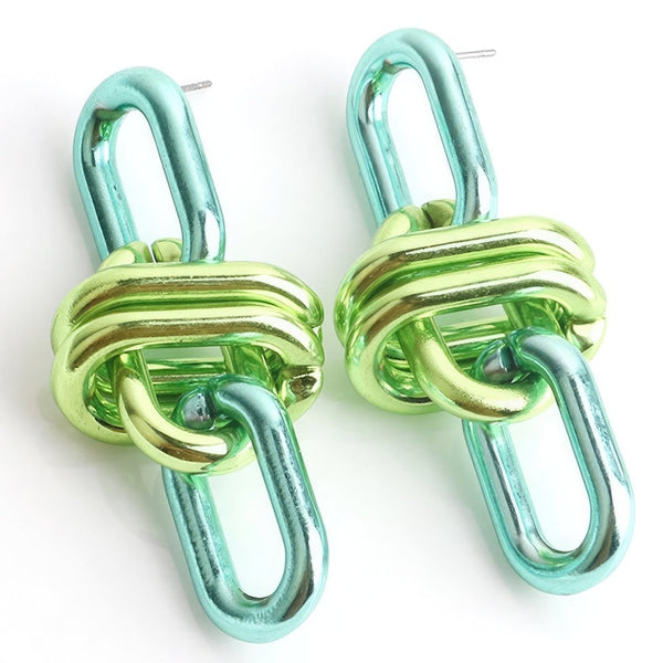Extra Tension Oval Link Earrings - KIOKO