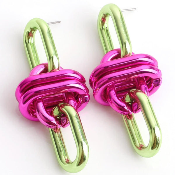 Extra Tension Oval Link Earrings - KIOKO