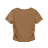 Body Language Ruched Crop Top - KIOKO