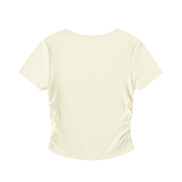 Body Language Ruched Crop Top - KIOKO
