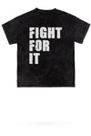 Fight For It Mineral Wash Gym Tee - KIOKO