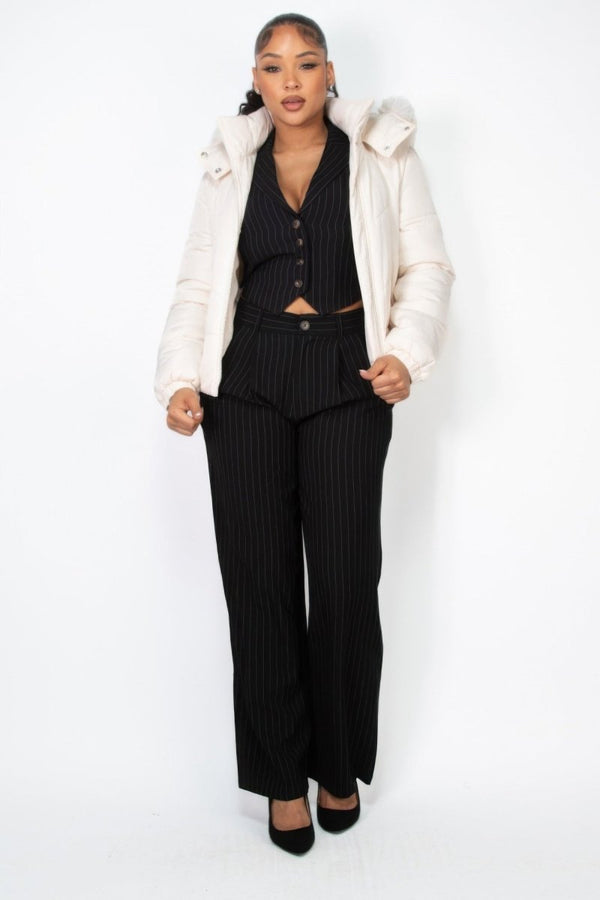 Frostbite Chic Faux Fur Jacket - KIOKO