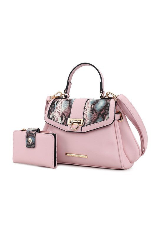 Geny Faux - Snake Shoulder Bag with Wallet - KIOKO