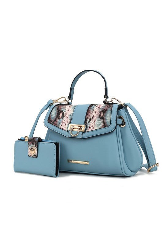 Geny Faux - Snake Shoulder Bag with Wallet - KIOKO