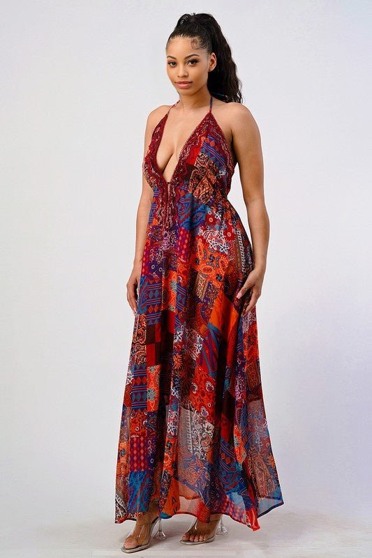 Glo Comes Natural Bohemian Maxi Dress - KIOKO