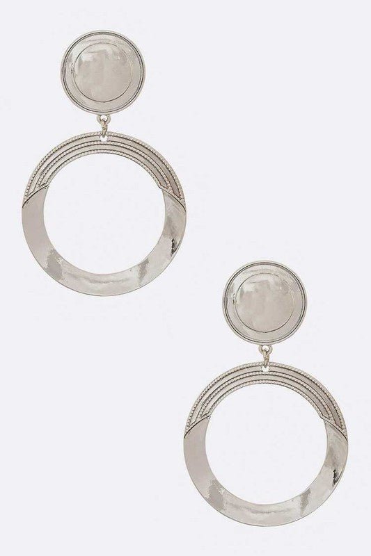 Glow Getter Ring Drop Clip On Earrings - KIOKO