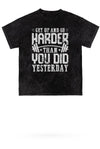 Go Harder Mineral Wash Gym Tee - KIOKO