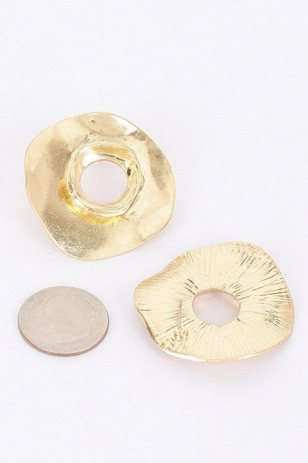 Gold Plated Metal Earring - KIOKO