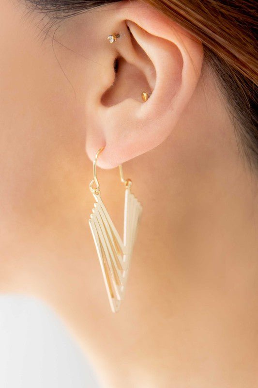 Golden Mirage Hook Earrings - KIOKO