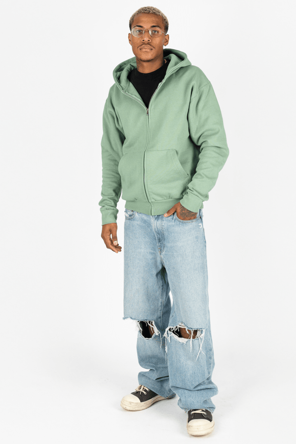 Greenhouse Heavyweight Boyfriend Zip Up - KIOKO