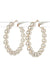 Halo Pearl Hoop Earrings - KIOKO