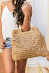 Haven Oversized Straw Tote - KIOKO