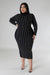 Helix Turtle Neck Midi Dress - KIOKO