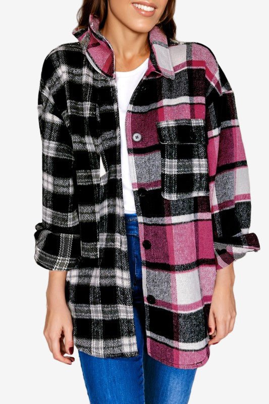 Hivera Colorblock Shacket - KIOKO