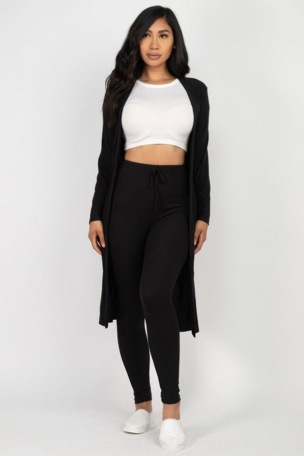 Hustle And Flow Cardigan Leggings Set - KIOKO