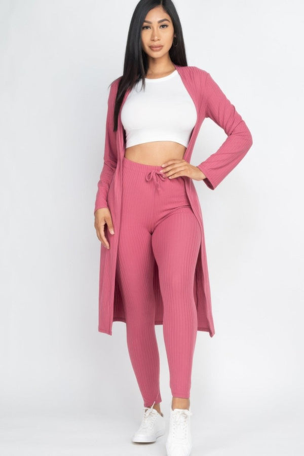 Hustle And Flow Cardigan Leggings Set - KIOKO