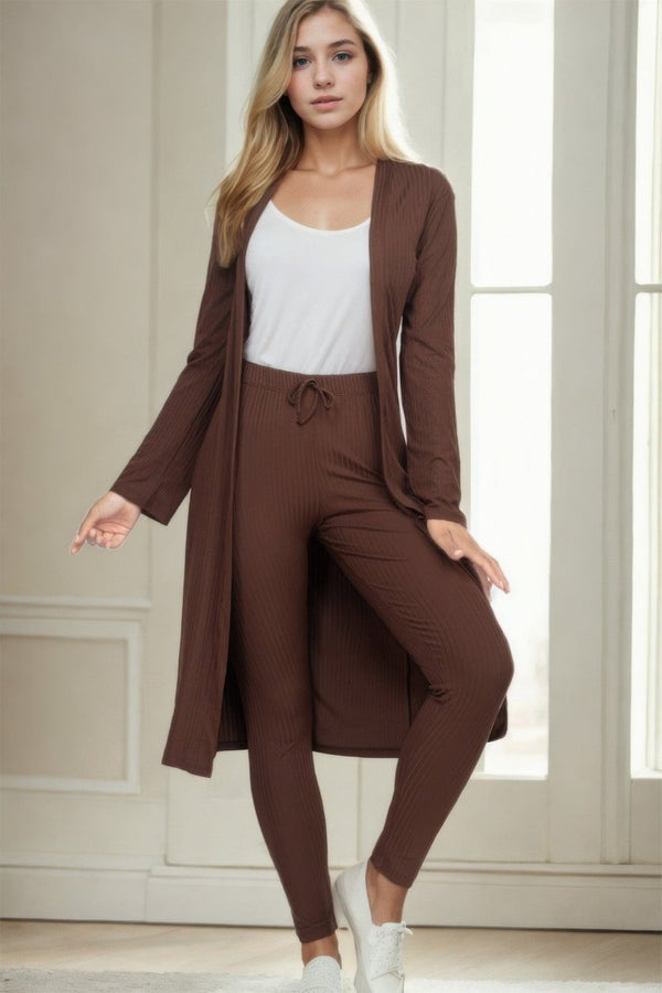 Hustle And Flow Cardigan Leggings Set - KIOKO