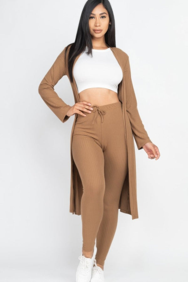 Hustle And Flow Cardigan Leggings Set - KIOKO