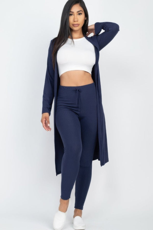 Hustle And Flow Cardigan Leggings Set - KIOKO