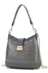 Jersey Shore Vegan Leather Shoulder Bag - KIOKO