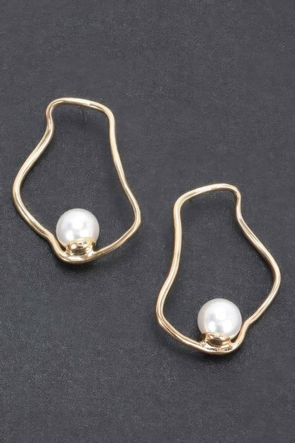 Jetdrippa Faux Pearl Earrings - KIOKO