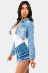 Kali Cropped Denim Jacket - KIOKO