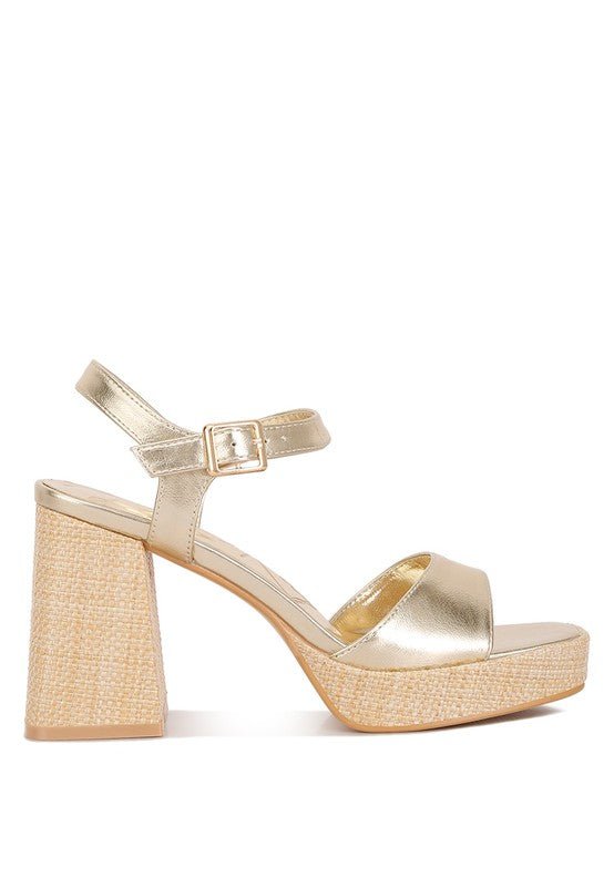 Kenna Chunky Heel Sandals - KIOKO