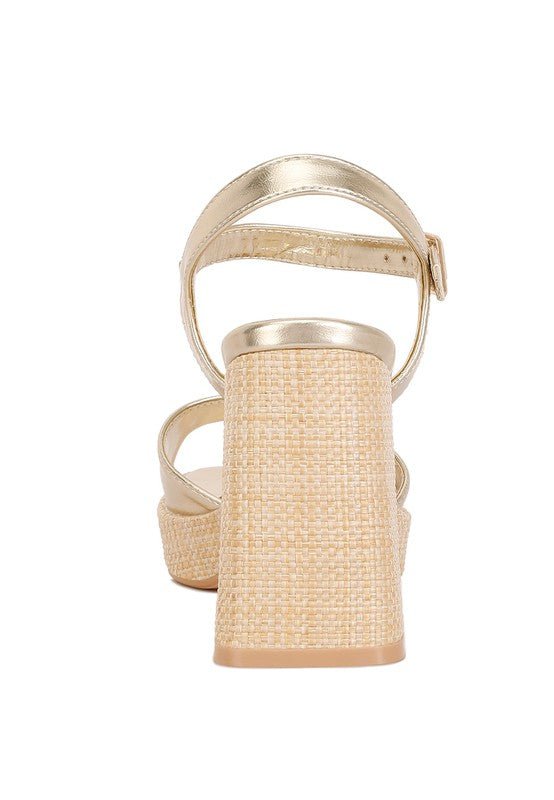 Kenna Chunky Heel Sandals - KIOKO