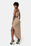 Poppin In Prague Crop Top & Maxi Skirt Set - KIOKO
